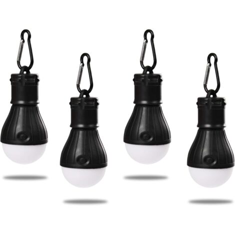 Lanterne de Camping, 4X LED Lampe Camping à Piles, 3 Mode de Lampe étanche Nuit d'urgence Lampes de Poche (1/5)
