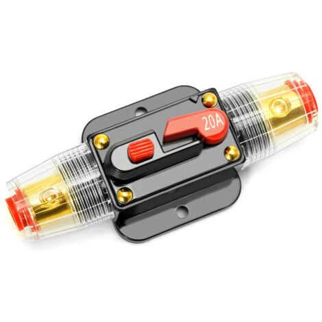 20A Auto disjoncteur, avec commutateur manuel de réinitialisation de fusible pour interrupteur stéréo de Protection de voiture (1/5)