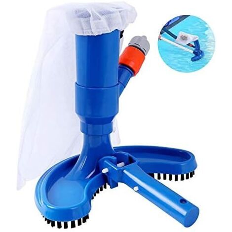 jardin piscine Aspirateur Piscine Mini à Jet avec Tête d'aspiration à Nettoyage Rapide Portable avec Brosse et Raccord De Tuyau (Tuyau Non Inclus) (1/5)