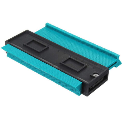 Jauge de profil de duplicateur de contour de forme de verrouillage de 5 pouces Jauge de travail du bois de bord de carreaux de stratifié de carrelage-bleu (1/5)
