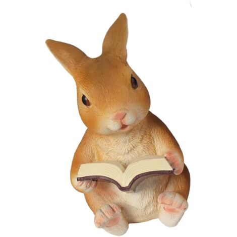 1PC Figurines Statues de jardin, Ornements de résine de lapin Simulation de jardin Sculpture animal Sculpture Figurines Jardin (1/5)