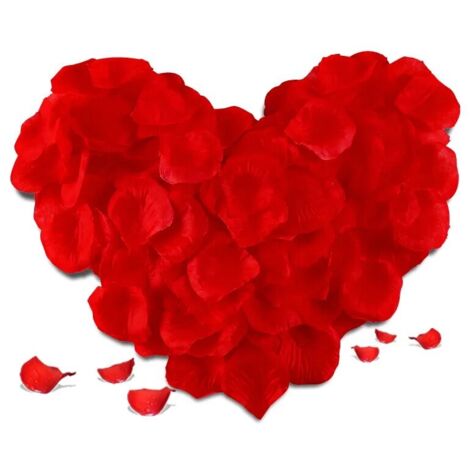 Empilage de pétales de roses en tissu non tissé, 1000, fausses fleurs, accessoires décoratifs faits à la main pour célébration (1/5)