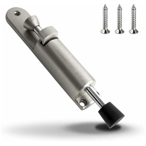 Arret de Porte Caoutchouc Souple Résistant en Support de Porte en Alliage de Zinc Butoir de Porte Commande au Pied (1/5)
