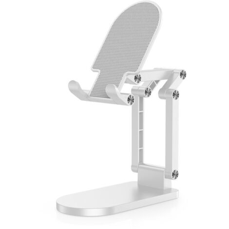 Support de téléphone portable support de téléphone portable portable pliable à trois articulations (blanc) (1/5)