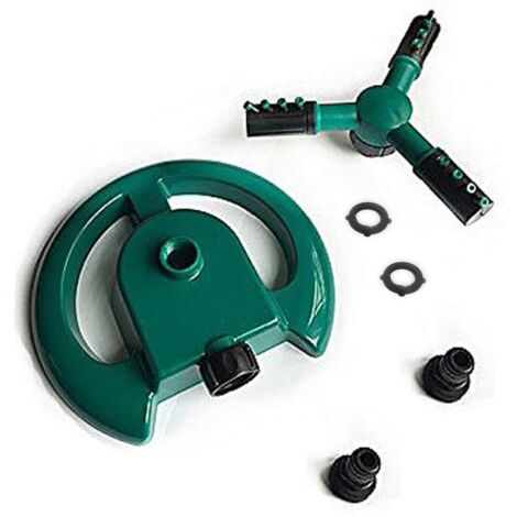 Arroseur automatique pour pelouse de jardin, 3 bras, rotation à 360 degrés, système d'irrigation pour arroser vos plantes, fleurs, légumes (1/5)