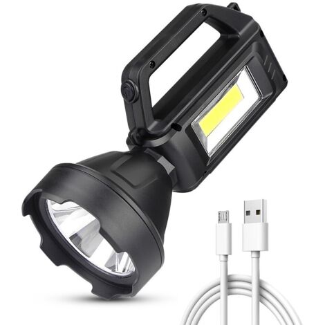 Lampe de poche à lumière forte Lampe de secours domestique rechargeable par USB (1/5)
