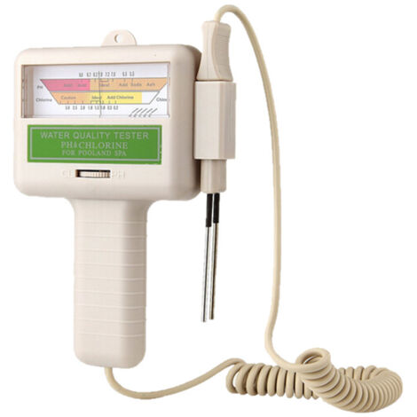 Mesure Portable de la qualité de l'eau, testeur de PH, CL2, pour piscine, Spa, Aquarium, PC101 (1/5)