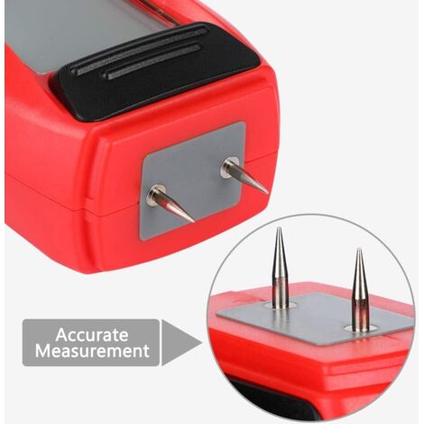 Détecteur d’humidité, Testeur D'humidité avec écran LED et 2 Broches, Hygromètre Numériqu (1/5)