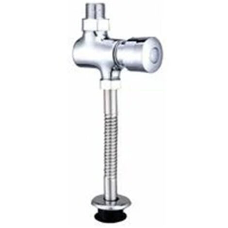 Urinoir de Chasse, Robinet de Chasse Toilette Détecteur Automatique avec Bouton en fer à repasser Chasse d’eau d’urinoir à Pression Délai Manuel (1/4)