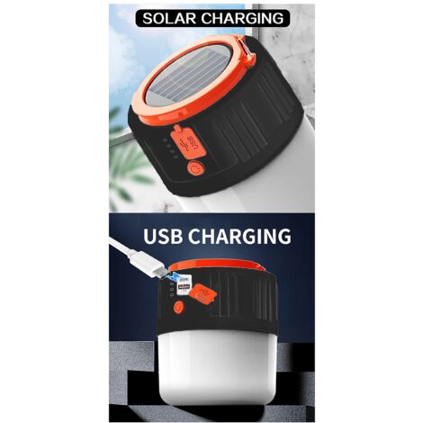 Torche Rechargeable LETOUR 10000mAh 4000LM - Noir, Multifonction, Camping, Neuve