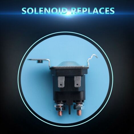 Relais Solénoïde Démarreur 12V 100A Plaqué Argent | Pour Tondeuse, Tracteur, VTT, Motoneige | Installation Facile, Remplacement Direct