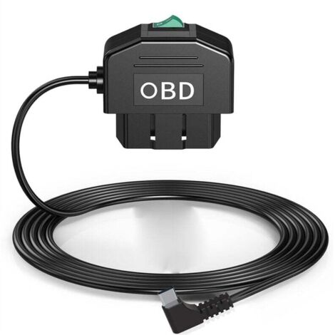 Kit Câblage OBD Caméra Tableau de Bord USB Type C avec Alimentation 12-24V à 5V 3A (1/4)