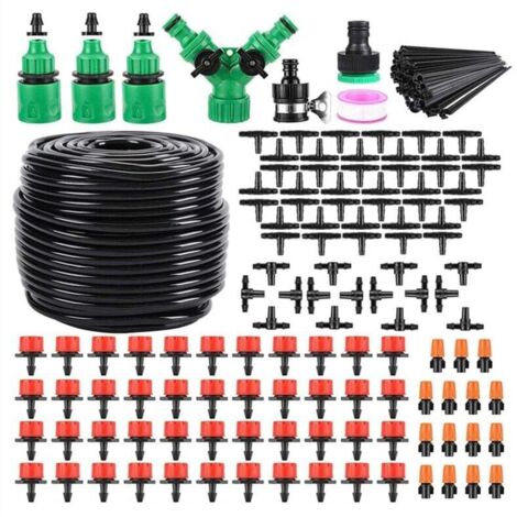 Kit D'irrigation Goutte À Goutte Automatique DIY Avec Tube Vierge 1/4 Pouces (1/4)