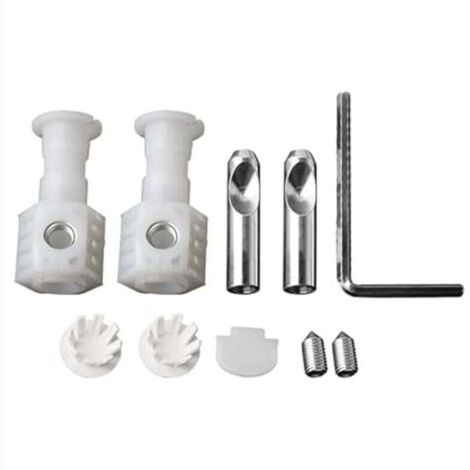 Kit de Fixation Universel pour Toilettes Suspendues avec Vis et Boulons Mural Siège WC