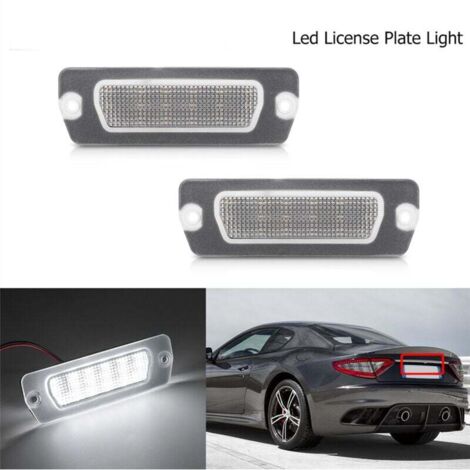 Éclairage Plaque Immatriculation LED Maserati GranTurismo GranCabrio Coupé 4200 Gt 2001 2007
