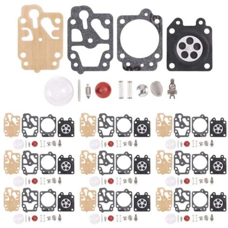 Kit de Réparation Carburateur 10 Pièces pour Taille-Herbe et Débroussailleuse Modèles 26 32 34 40-5 44-5 (1/4)