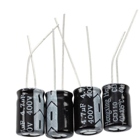 Lot De 30 Condensateurs électrolytiques 4.7uF 400V 105°C - Uxcell - Neufs