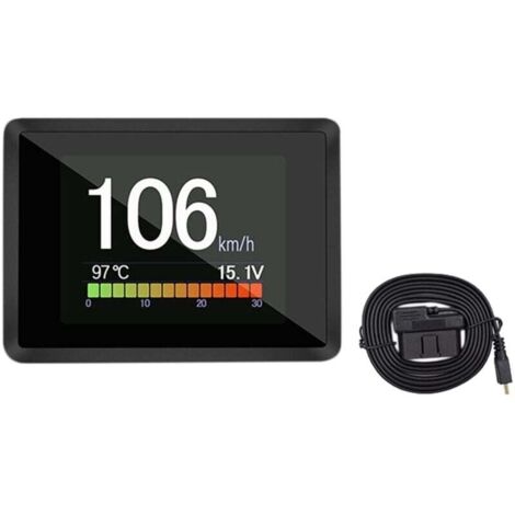 Ordinateur de Bord OBD2 Afficheur Vitesse Consommation Carburant Scanner Diagnostic Voiture