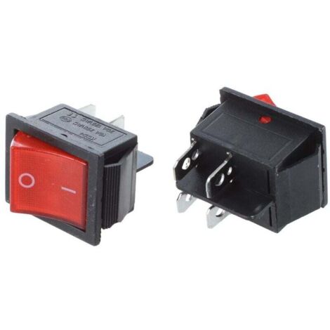 Interrupteur Bateau À Bascule Dpst On Off 4 Broches 15a 20a 250v 125v Ac 2 Pièces (1/4)