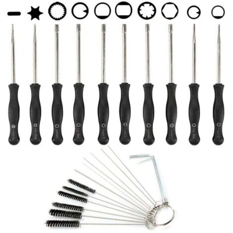 Outil De Réglage Carburateur Aiguille Nettoyage Brosse Pour Moteur 2 Temps Tondeuse (1/4)