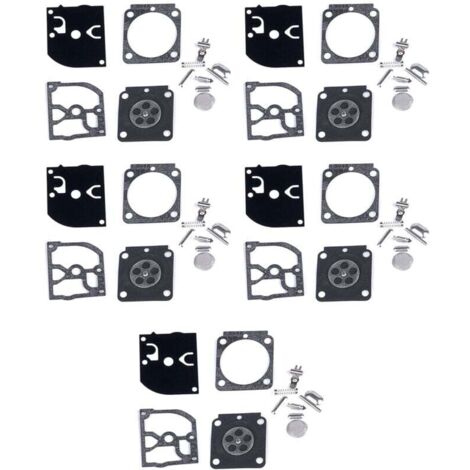 Kit Réparation Carburateur Tondeuse 5 Ensembles Joint Diaphragme Compatible HS45 FS55 FS38 BG45 MM55 (1/4)