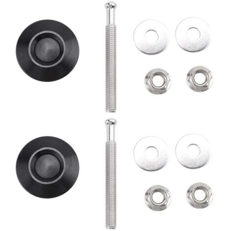 Kit de 2 Attaches Rapides à Poussoir pour Pare-Chocs et Capot de Voiture (1/4)