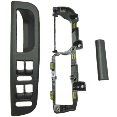 3 Pièces Poignée de Porte Intérieure Noire pour Golf 4 avec Interrupteur et Support de Levage