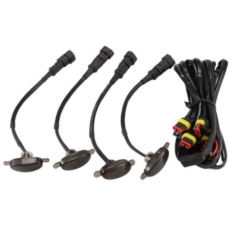 4X Feux de Calandre LED Style Rapace Fumé Compatible 2009-2018 (1/4)