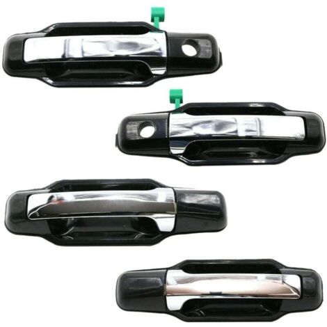 Lot de 4 Poignées de Porte Extérieures Avant Gauche Droite Argent Compatible Sorento 2003 2009 (1/4)