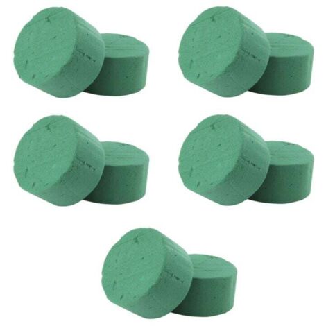 10 Pièces Mousse Florale Absorbante Ronde pour Arrangements de Mariage Jardin Maison