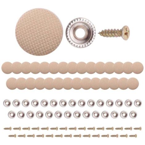 30 Pièces Boutons de Fixation pour Toit de Voiture Rivets à Pression Tissu Plafond Garniture Automobile Réparation Beige (1/4)