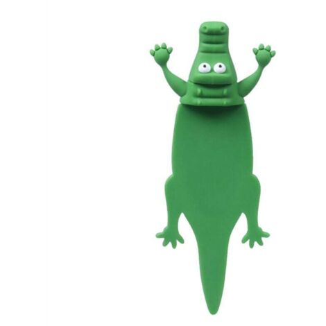 Marque Page Animal Écrasé Noctilucence Léger Alligator Drôle Enfants Filles Garçons Femmes (1/4)