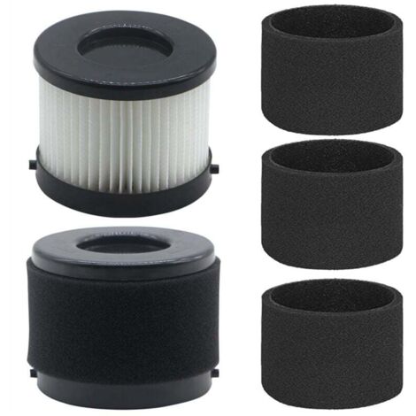 Filtres HEPA et Mousse pour Aspirateur Compact Pack de 2 et 4 Pièces (1/4)