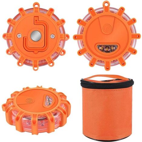 Lot de 9 feux de sécurité, feux stroboscopiques haute visibilité pour Lot de 9 feux de sécurité, feux stroboscopiques haute visibilité pour