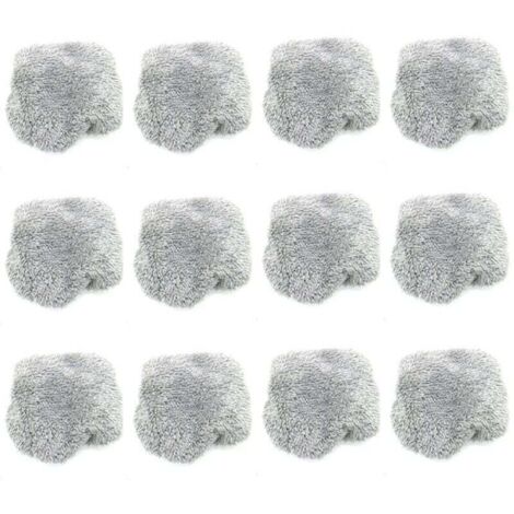 Lot de 12 Chiffons Microfibre pour Aspirateur Robot Nettoyeur Vitre et Sol Électrique (1/4)