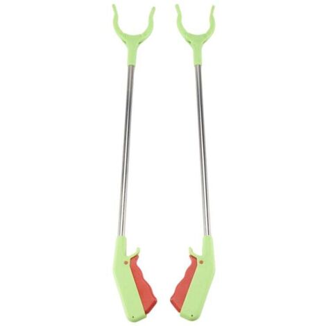 Pince Ramasse Déchets Jardin Griffe Outil 60 Cm 2 Pièces (1/4)