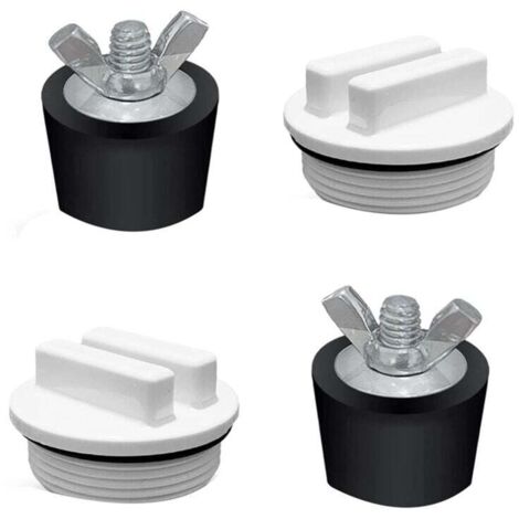 Bouchons D'hivernage Piscine 2 Pouces Avec Adaptateur 1,5 Pouce Fileté En Caoutchouc Expansion 2 Pièces (1/4)