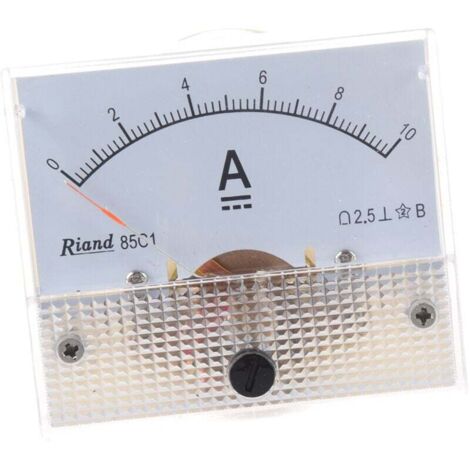 Ampèremètre Analogique DC 0-10A Cadre Rectangulaire 85C1 (1/4)