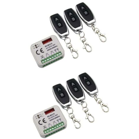 Grid Cool – Récepteur radio pour motorisation – Double kit télécommande 433MHz 868MHz – Distance 50-150m – Compatible avec 400 codes (1/4)