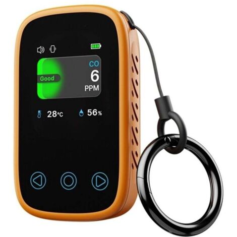 Détecteur De Monoxyde De Carbone Portable Rechargeable Alarme CO Pour Camping Tente Avec Écran Couleur HD (1/4)