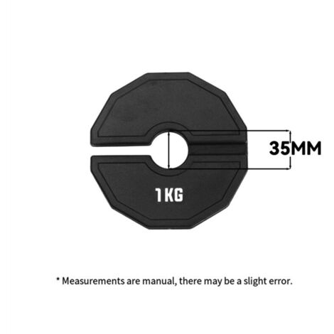 Paire De Poids Pour Haltères 10 Lb (20 Lb Total) – Trou Standard, Fonte Noire Vintage
