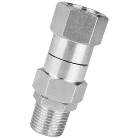 Joint Pivotant 3 8 Pouce Raccords Tuyau Connecteur Rotation 360 Degrés Nettoyeur Haute Pression Lavage Voiture (1/4)
