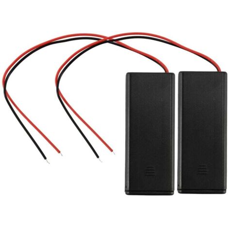 2 Pièces Support Pile 2xAAA 3V avec Couvercle pour Commutateur Électrique (1/4)