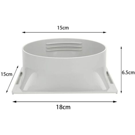 Adaptateur Tuyau Clim Mobile Raccord Tuyau Climatiseur Portable 13cm | Adaptateur Fenêtre Blanc ABS Adaptateur Pour Climatiseur Mobile