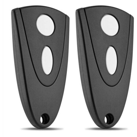 Ouvre Porte Garage 433 MHz Télécommande Compatible Lot de 2 Clés Blanches (1/4)