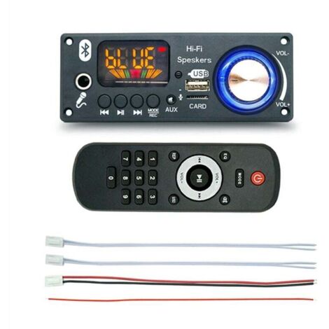 Amplificateur Audio Bluetooth 2x80W Module Radio FM Lecteur MP3 USB TF Pour Voiture 12V DIY (1/4)