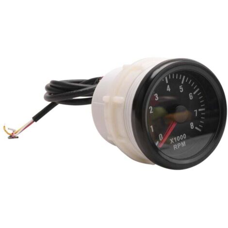 Tachymètre Électrique 52 Mm 8000 Tr Min RPM Moteur Essence 3 4 5 6 8 Cylindres Voiture Bateau