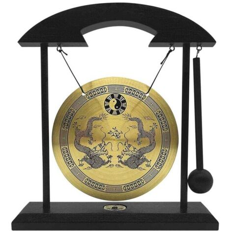 Gong de bureau - Ornement Feng Shui en laiton, (1/4)