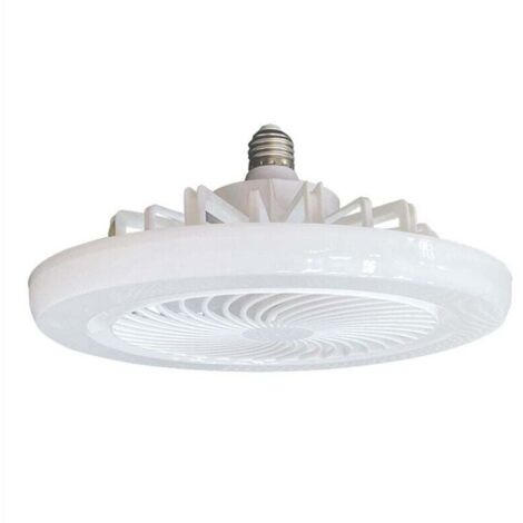Ventilateurs de Plafond avec Lumières et Télécommande, Ventilateur Encastré, Moderne Sans Pales à Profil Bas pour Chambre Coucher (1/4)