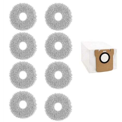 Lot de 8 Tampons Vadrouille pour L10S Ultra, Lavables Aspirateur Robot L10 Ultra / Pro (1/4)